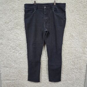 Faherty Terry Jeans Mens 38x30 Charcoal Gray Stretch Casual Coastal Pants